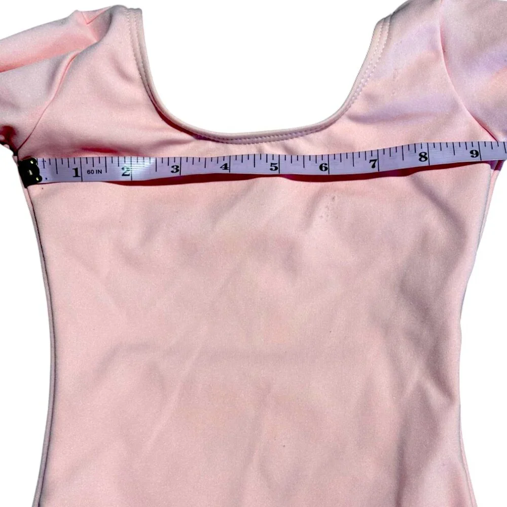 Capezio gir's pink long sleeve dance ballet leotard sz Toddler‎ 2-4